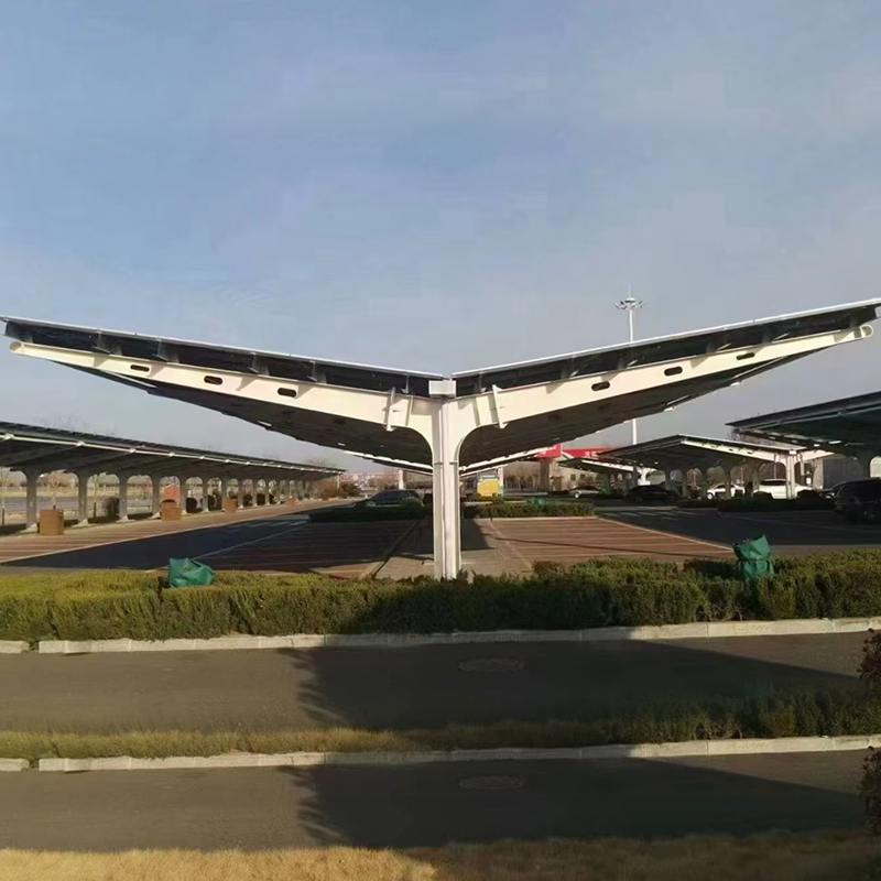 Y-shaped Double-row Photovoltaic Carport